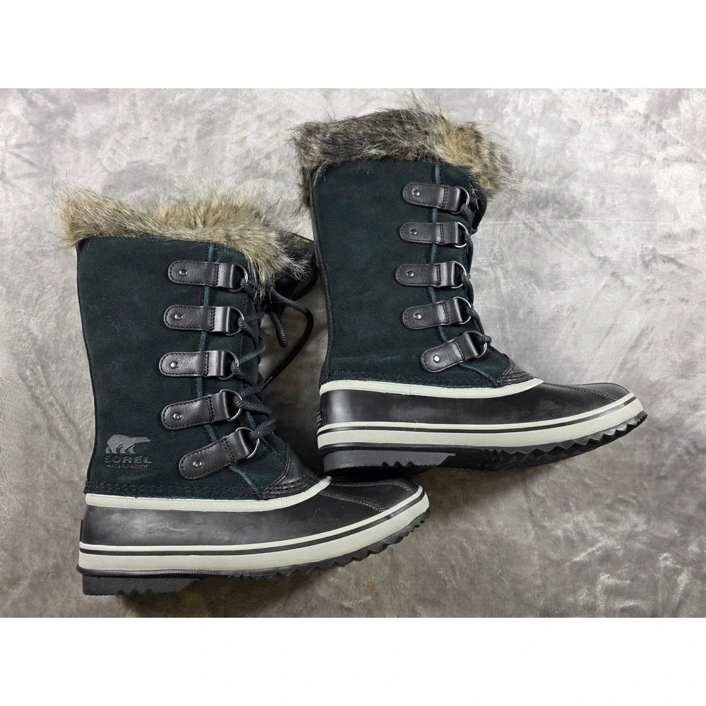 Sorel Joan of Arctic WP Boot Women Size 9 Black Quarry Waterproof Insulated‎ NEW